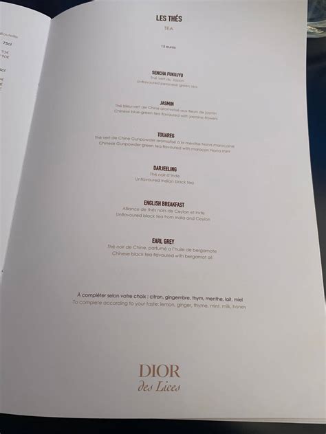 dior cafe des lices|dior des lices menu.